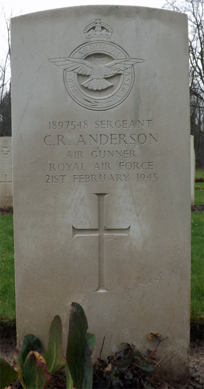 Sgt Clifford Ronald Anderson<br /><br /><br />died on active duty - 21.2.1945